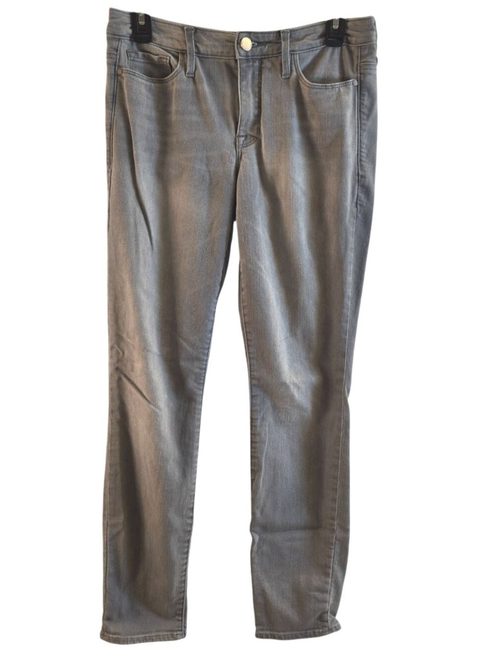 Athleta Sculptek Skinny Jeans Women Size 4 Gray Mid Rise Stretch Denim Pants